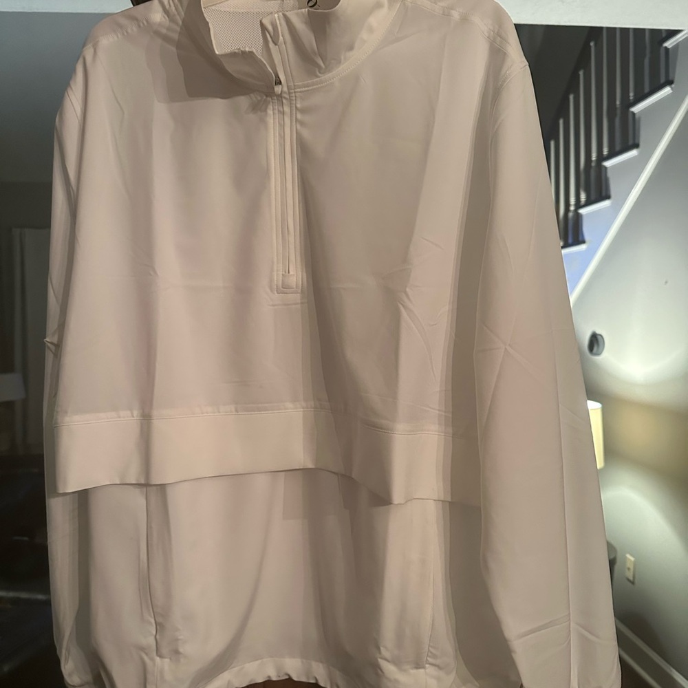 Lou & Grey Women's white quarter zip